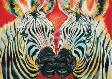 Картина под названием "African Dream" - Betty Jonker, Подлинное произведение искусства, Акрил