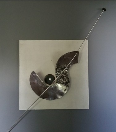 Escultura titulada "Tableau sculpture "…" por Béatrice Choury, Obra de arte original, Metales