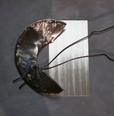 Sculpture titled "Orage" by Béatrice Choury, Original Artwork, Metals