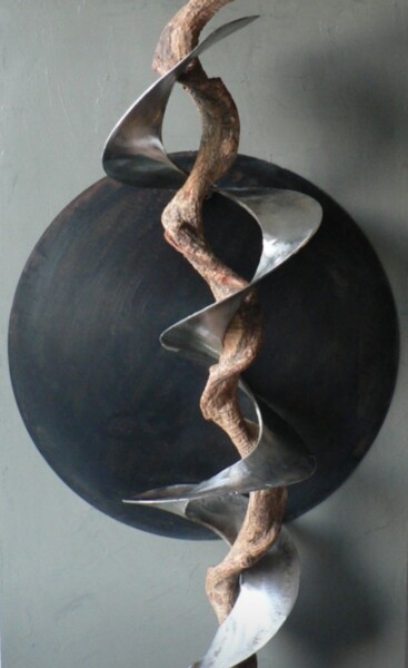Escultura intitulada "La première étreinte" por Béatrice Choury, Obras de arte originais, Metais
