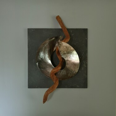 Sculpture titled "tableau sculpture L…" by Béatrice Choury, Original Artwork, Metals