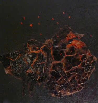 Painting titled "Quand la terre parl…" by Beuz Art, Original Artwork