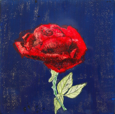 Peinture intitulée "Rouge Amour.jpg" par Beuz Art, Œuvre d'art originale, Acrylique