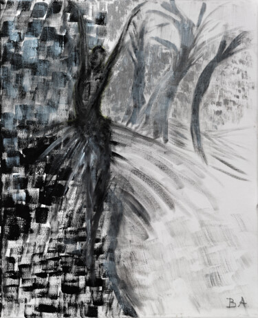 Malerei mit dem Titel "Winter Solstice" von Beverly Alt, Original-Kunstwerk, Acryl