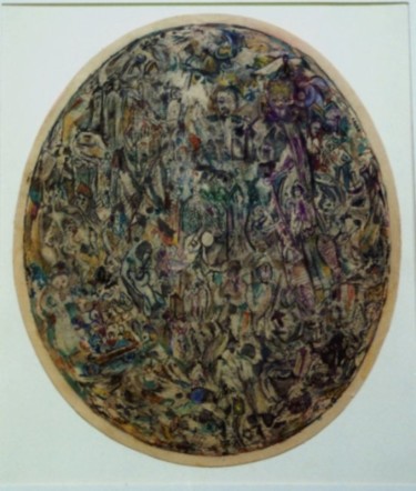 Peinture intitulée ""Mémoire du Bois  I…" par Abol, Œuvre d'art originale, Huile