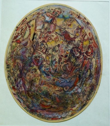 Peinture intitulée ""Mémoires et ..."" par Abol, Œuvre d'art originale, Huile