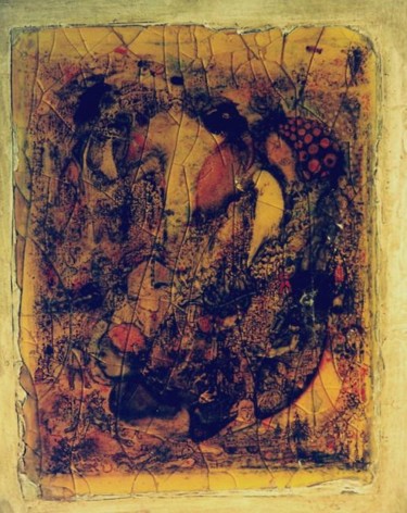 Peinture intitulée "ATAL-MATAL (Mes deu…" par Abol, Œuvre d'art originale, Huile