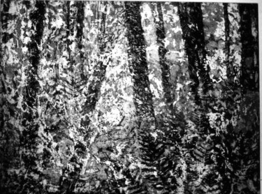 Dessin intitulée ""La forêt de Fontai…" par Abol, Œuvre d'art originale