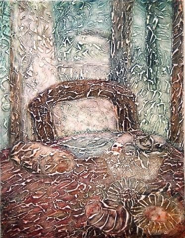 Painting titled "Nature Morte et la…" by Abol, Original Artwork, Other