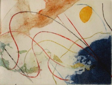 Peinture intitulée ""Musique et Espace…" par Abol, Œuvre d'art originale