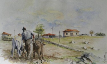 "Çiftçi" başlıklı Tablo Beytullah Şavkin tarafından, Orijinal sanat