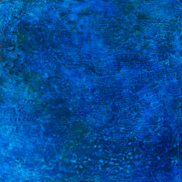Painting titled "Blue" by Natalia Bezpalchenko, Original Artwork, Acrylic Mounted on Wood Stretcher frame