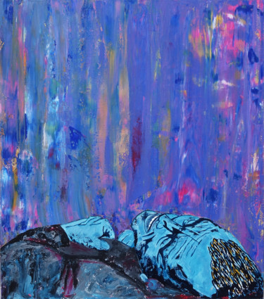 Ζωγραφική με τίτλο "Color pressure" από Igor Bezrodnov, Αυθεντικά έργα τέχνης, Ακρυλικό Τοποθετήθηκε στο Ξύλινο φορείο σκελε…