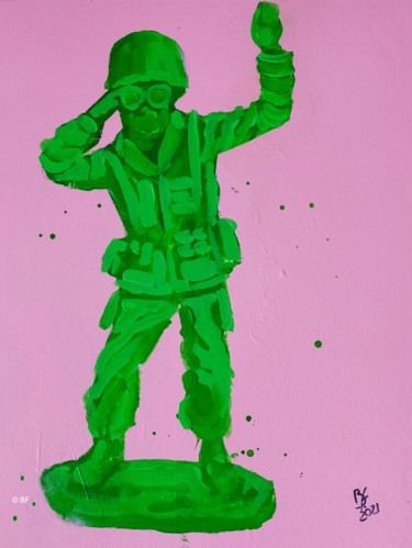Peinture intitulée "Plastic soldiers pi…" par Bf, Œuvre d'art originale, Acrylique