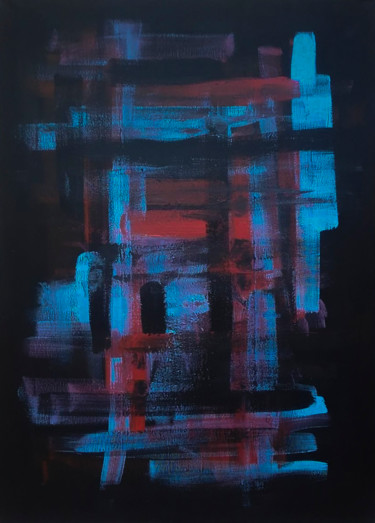 Peinture intitulée "Abstract #1" par Baptiste Gamus, Œuvre d'art originale, Acrylique