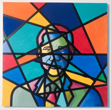 Peinture intitulée "Face à face" par Baptiste Gamus, Œuvre d'art originale, Acrylique