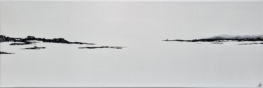 Peinture intitulée "Horizon noir" par Bg Créations, Œuvre d'art originale, Acrylique Monté sur Châssis en bois