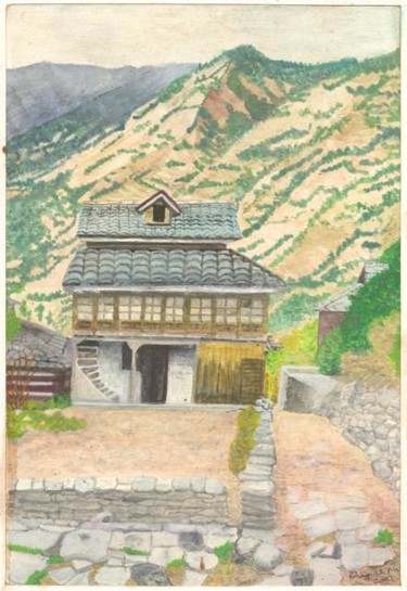 Painting titled "Haripur,  Beas Vall…" by Bhagvati Nath, Original Artwork, Other