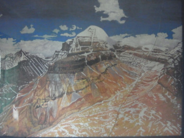 Mount Kailash from above 70x35 cm ©2009 by Bhagvati Nath