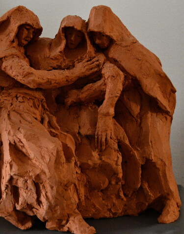 Sculpture intitulée "Anéantissement" par Bhyest, Œuvre d'art originale, Terre cuite