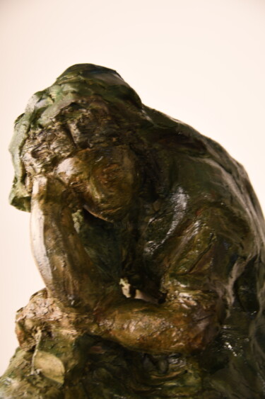 Скульптура под названием "La penseuse" - Bhyest, Подлинное произведение искусства, Терракота