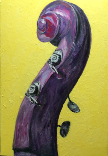 Painting titled "contrabas.png" by Bianca De Vos, Original Artwork, Acrylic