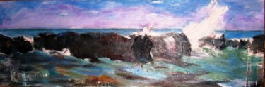 Schilderij getiteld "Rochers de Cap Sizun" door Bianca De Vos, Origineel Kunstwerk, Acryl