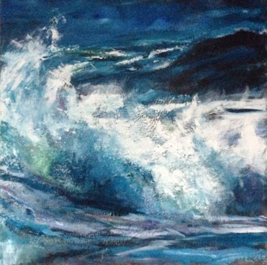 Peinture intitulée "La vague" par Bianca De Vos, Œuvre d'art originale, Acrylique