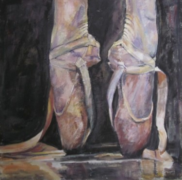 Painting titled "Ballet" by Bianca De Vos, Original Artwork, Acrylic