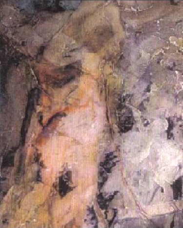Painting titled "etude-aquarel-textu…" by Robert Blanchette, Original Artwork, Ink