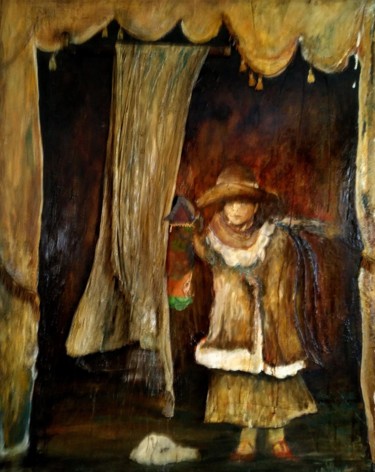 Painting titled "La jumelle." by Robert Blanchette, Original Artwork, Oil