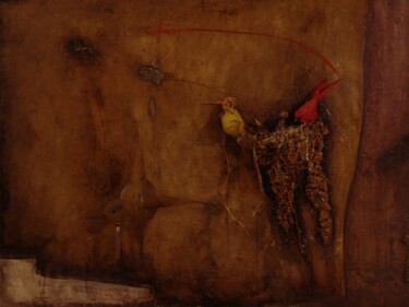 Malarstwo zatytułowany „Le repère.” autorstwa Robert Blanchette, Oryginalna praca, Olej Zamontowany na Drewniana rama noszy