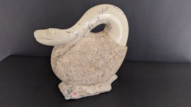 Sculpture titled "Apprivoiser ses dem…" by Anna Bova, Original Artwork, Stone