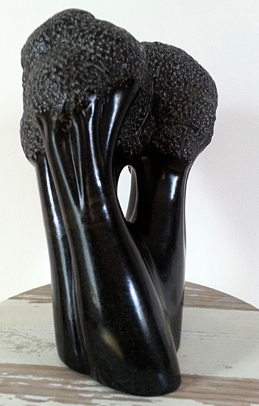Sculpture titled "Fôret noire" by Anna Bova, Original Artwork, Stone