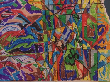 Dessin intitulée "The world" par Bibara, Œuvre d'art originale, Crayon