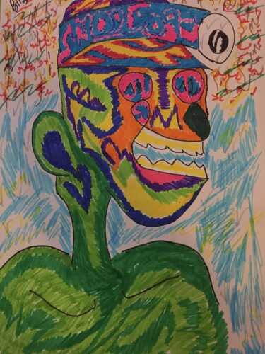 Dessin intitulée "NFT" par Bibara, Œuvre d'art originale, Crayon