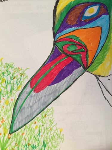 Dessin intitulée "Tenor" par Bibara, Œuvre d'art originale, Crayon