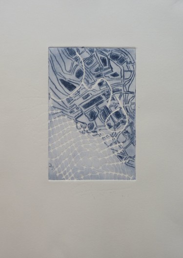 Отпечатки и Гравюры под названием "Itinéraire 5" - Brigitte Bibard-Guillon, Подлинное произведение искусства, гравюра