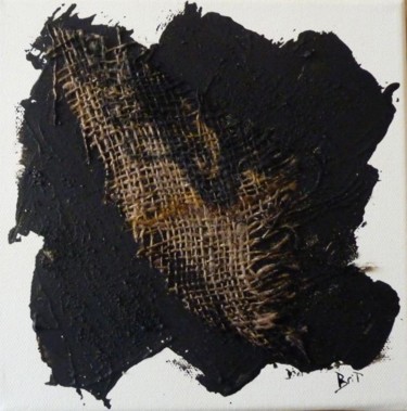 Schilderij getiteld "Marée noire 3" door Brigitte Bibard-Guillon, Origineel Kunstwerk, Olie