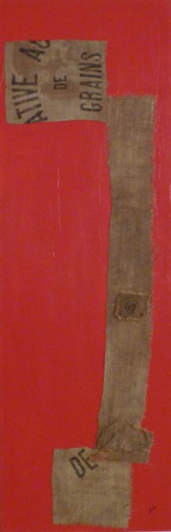 Peinture intitulée "Composition en rouge" par Brigitte Bibard-Guillon, Œuvre d'art originale, Acrylique