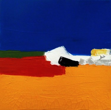 Painting titled "composition" by Brigitte Bibard-Guillon, Original Artwork, Acrylic