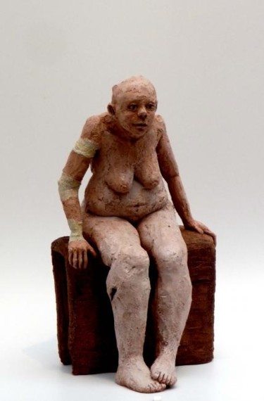 Sculpture intitulée "fêlure" par Bibi Blanchet, Œuvre d'art originale