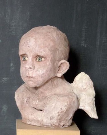 Sculpture intitulée "un ange passe" par Bibi Blanchet, Œuvre d'art originale