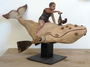 Sculpture intitulée "Hana" par Bibi Blanchet, Œuvre d'art originale, Techniques mixtes