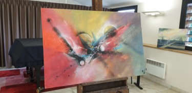 Schilderij getiteld "Totale astraction" door Ysa, Origineel Kunstwerk, Acryl