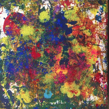 Pintura intitulada "Flowers" por Bice Perrini, Obras de arte originais, Pigmentos Montado em Armação em madeira
