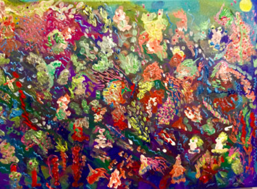 Peinture intitulée "Coral Fantasies" par Behzad Masoumi, Œuvre d'art originale, Acrylique