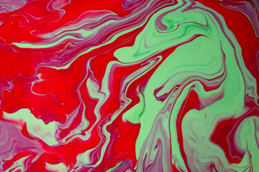 摄影 标题为“Multicolored fluid…” 由Bidzilia, 原创艺术品, 数码摄影