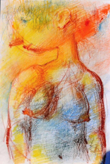 Dessin intitulée "Портет" par Bidzina Kavtaradze, Œuvre d'art originale, Pastel