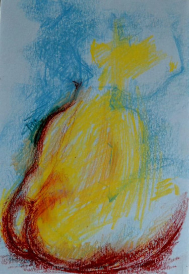 Dessin intitulée "ню." par Bidzina Kavtaradze, Œuvre d'art originale, Pastel